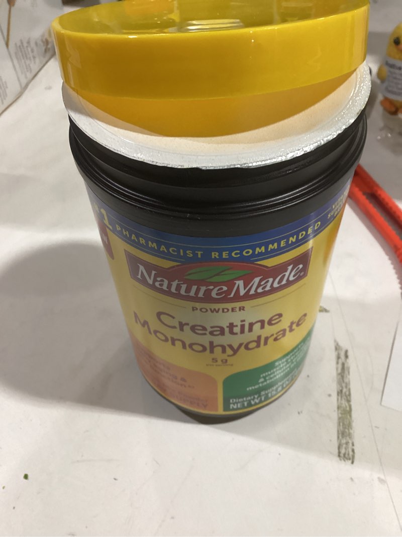 Condition photo showing New/Like New for Nature Made Micronized Creatine Monohydrate Powder 5 g per Serving, Unflavored Drink Mix Powder, Muscle Support, 450 g, 90 Day Supply
