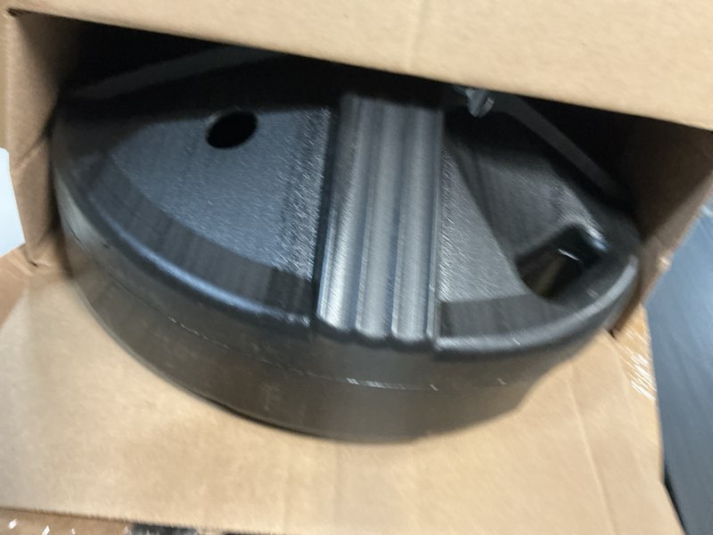 Condition photo showing Good Condition for US Weight Durable Fillable Umbrella Base for Patio Table - 50 Pound Capacity Heavy Duty Adjustable Stand for Outdoor Umbrellas - Made in The USA Black