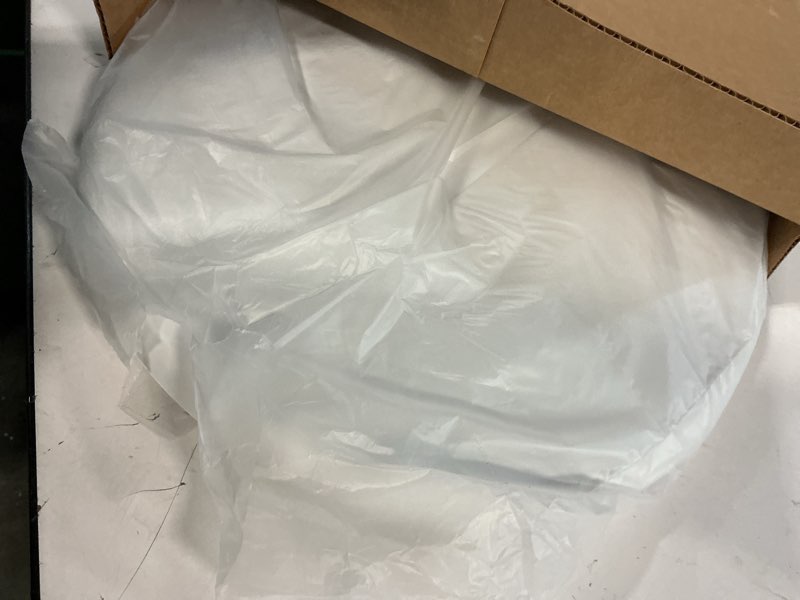 Condition photo showing As Is for Mayfair Little2Big? Round Plastic Toilet Seat in White with STA-TITE? Seat Fastening System? and Whisper•Close? Hinge