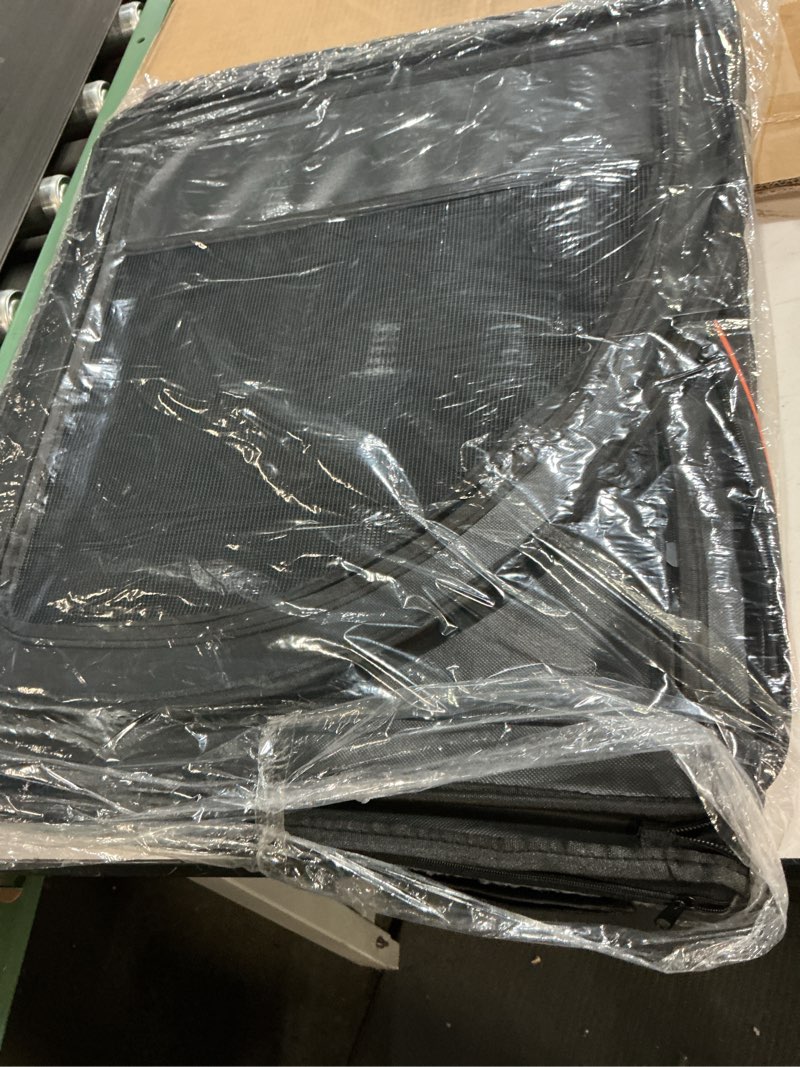 Condition photo showing Good Condition for dog car seat, enclosed carrier for pets travel safety dog crate soft-sided covered car kennel carrier for backseat for medium dogs