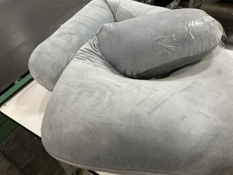 Condition photo showing Good Condition for momcozy pregnancy pillow for sleeping, dreamlign u pro maternity pillow with adjustable leg pillow, removable cover - support for back, hip, belly, legs for pregnant women, 50-72 inch full body pillow