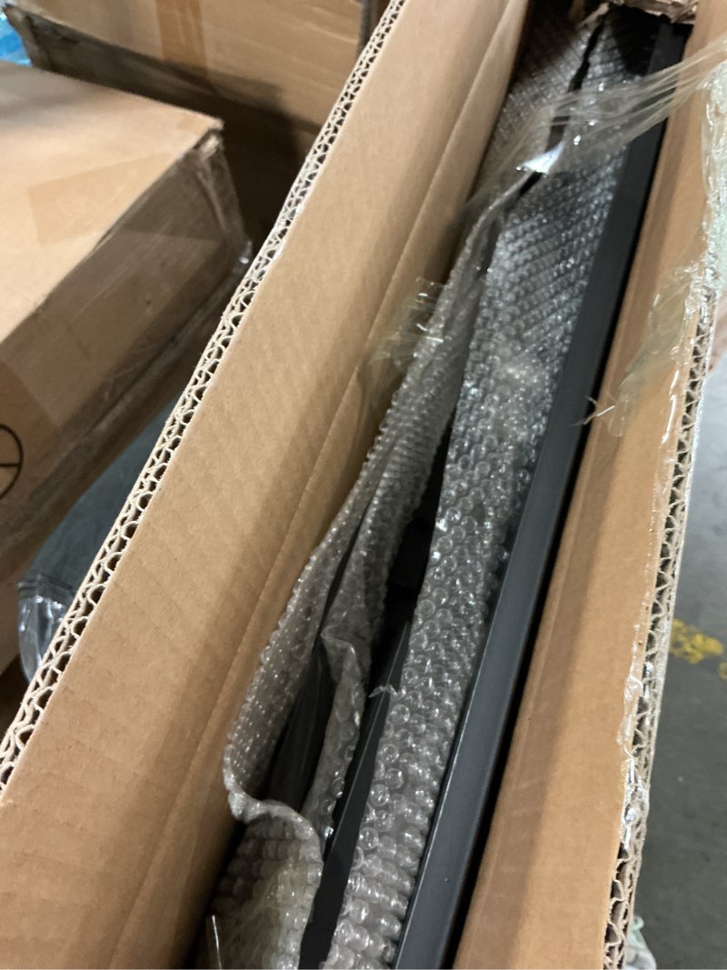 Condition photo showing As Is for Clothing Rack with adjustable 8 Arms, Garment Rack Display Stand with Wheels and Shelf, Metal Clothes Hanger with Double Rod, Large Boutique Retail Stores Storage (Black, 59 * 19.6 * 61.02in) Black 59 * 19.6 * 61.02in