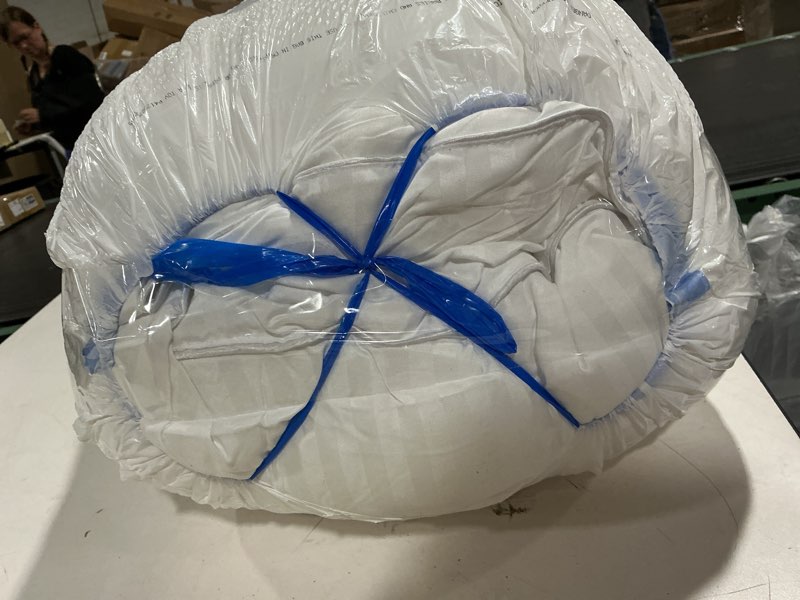 Condition photo showing As Is for cozsinoor bed pillows for sleeping queen size - hotel quality set of 2 - breathable down alternative microfiber filled for back, stomach, side sleepers, cooling & skin-friendly