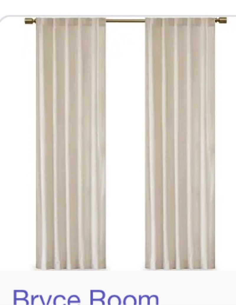 Bryce Room Darkening Poly Velvet Rod Pocket/Back Tab Curtain Panel Pair