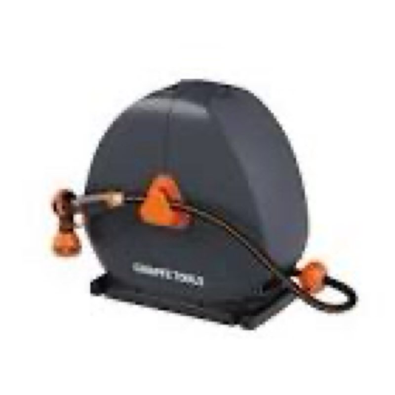 giraffe tools plastic 65-ft stand hose reel