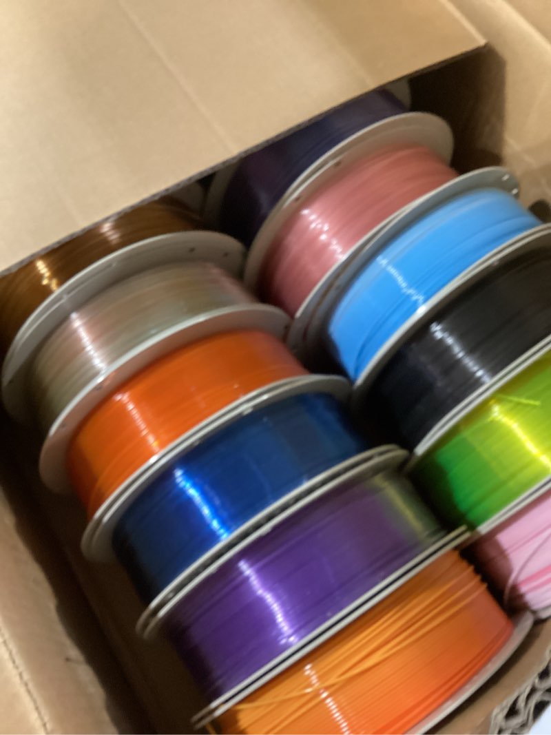 Condition photo showing Good Condition for petg filament 16kg color mix bundle – 16 rolls (1kg each), 1.75mm ±0.02mm high precision, transparent & gradient colors, high toughness & heat resistance, compatible with fdm 3d printers 16 colors - transparent & gradient set 16kg