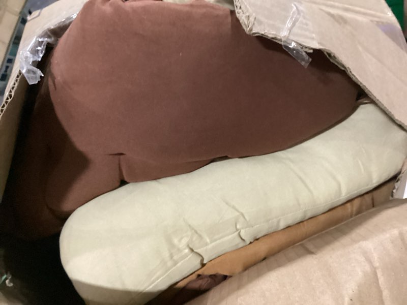 Condition photo showing As Is for geetery 24 pcs floor pillows for kids bulk floor cushions for classroom 15.7'' seating cushions classroom pillows students reading corner tatami yoga nursery daycare (coffee color,square) square coffee color 24