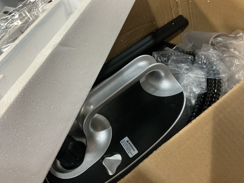 Condition photo showing Good Condition for steam cleaner, 293°f 58 psi powerful multipurpose handheld steam mop for home use, 21 attachments, 50oz capacity, heavy duty steamer for carpets, floors, cars, tiles, crack cleaning, platinum