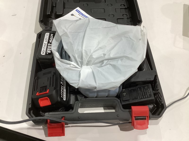 Condition photo showing Good Condition for Portable Cordless Pressure Washer, 600 PSI 21V 2x3.0Ah Rechargeable Batteries Powered Pressure Washer, 6-in-1 Nozzle with Jet Nozzles for Car Floor Wall Fence Cleaning Pet Cleaning