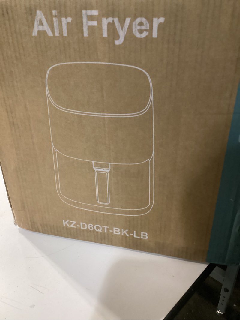 Condition photo showing New/Like New for Sweetcrispy 6QT Air Fryer with Window, Square Airfryer Oven 12-in-1 for Family, 400°F Rapid Air Crispy Technology, Roast Bake Dehydrate, Nonstick & Easy-Clean Basket All Black