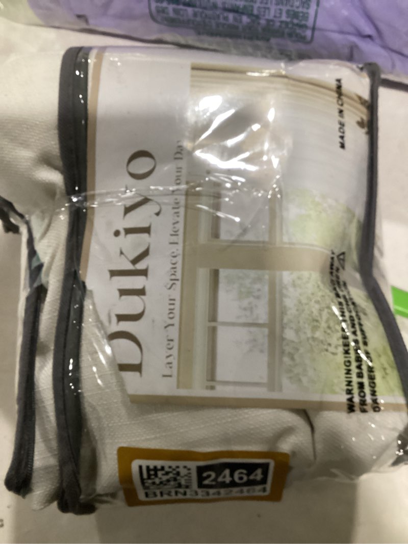 Condition photo showing Good Condition for natural linen curtains 86 inch length 2 panels set for bedroom dining room grommet semi sheer thick linen drapes boho farmhouse neutral ivory cream 86 inch long curtains for living room 52x86 natural 52"w x 86"l (pack of 2)