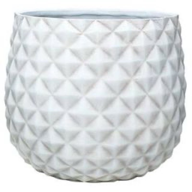 Pineapple planter, white planter, large planter, indoor planter