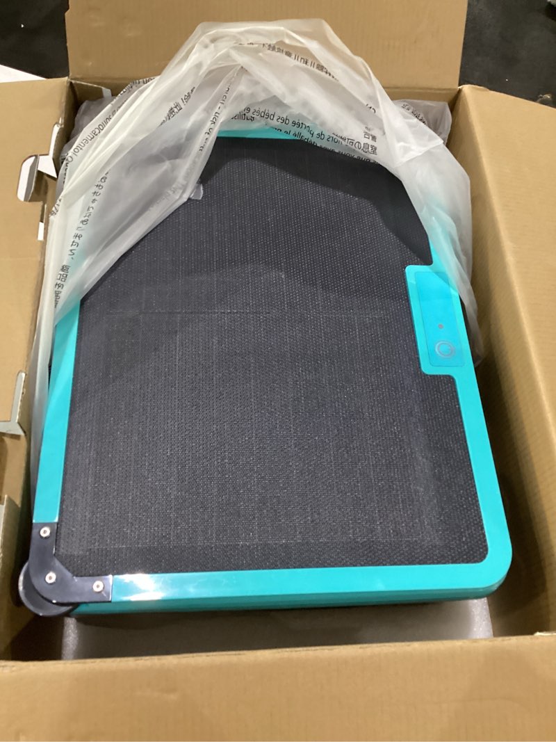 Condition photo showing As Is for 2026 updated over-ground robotic pool cleaner,solar powered pool vacuum,24h/7d continuous cleaning, 180-um, 3l filtration basket,app support, pool skimmer robot (app support-update)