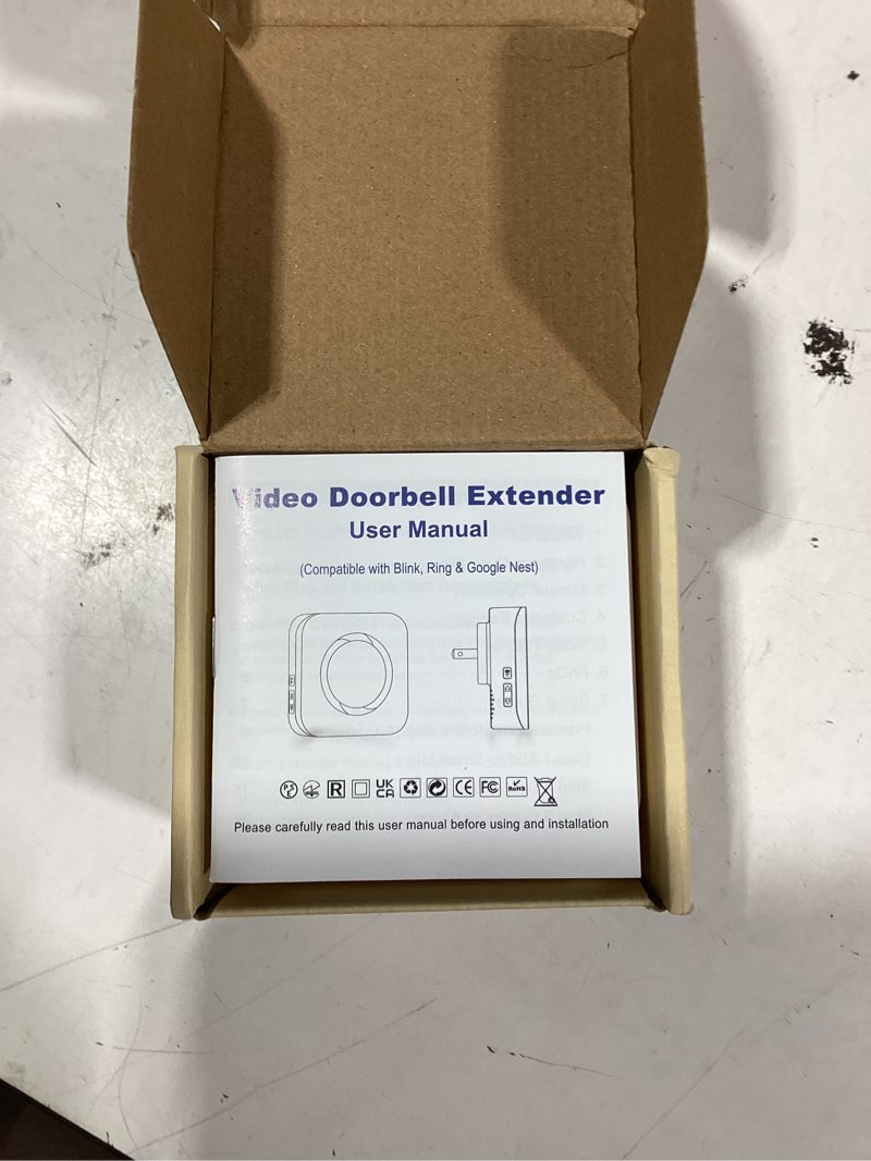 Condition photo showing As Is for smart doorbell chime 2 pack white– compatible with google nest ring blink, no wiring need,no range limit, 3-min setup via alexa smart life app, 0-110db, 32 chimes, 99+expandable for large home villa white-2pack
