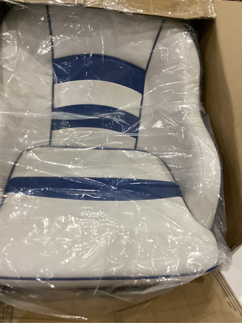 Condition photo showing Good Condition for msc pontoon boat seat cube (white/blue)