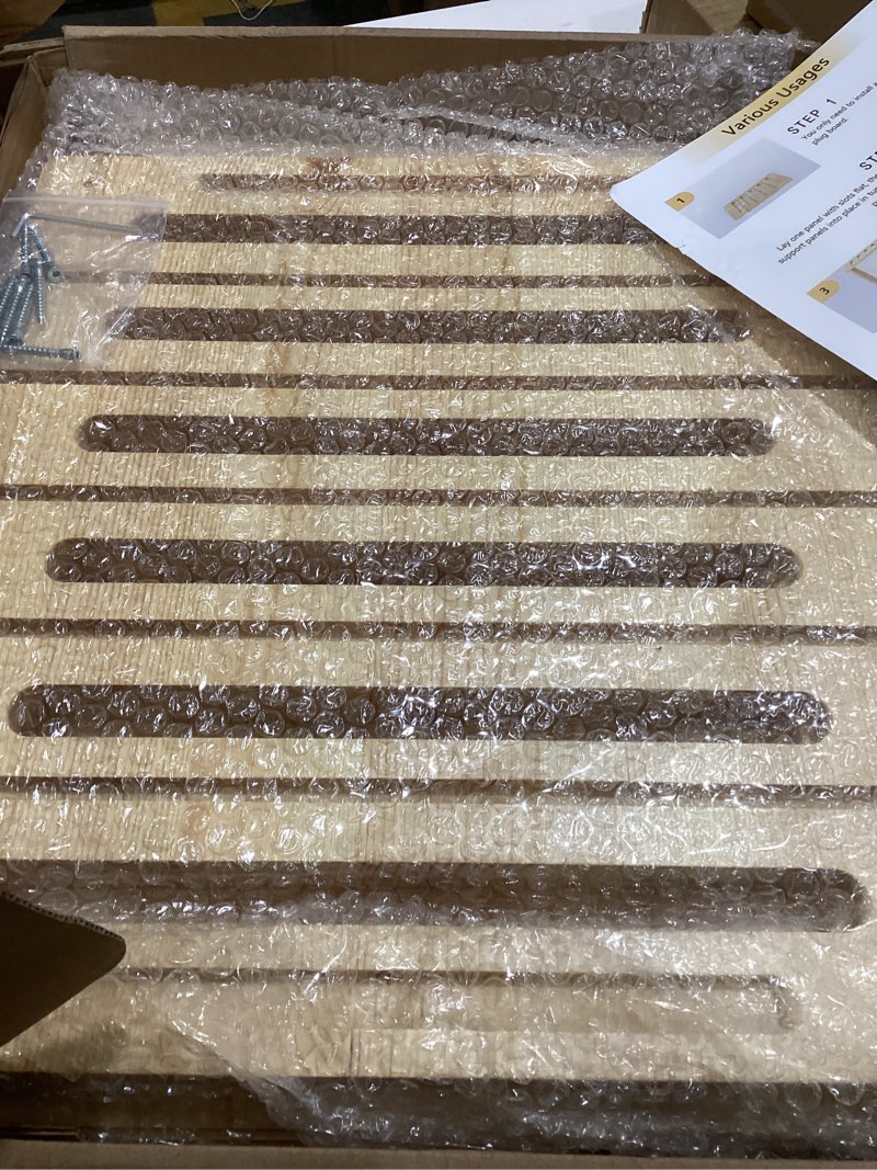 Condition photo showing Good Condition for celestite Wooden Tray Dividers for Cabinets, Cookie Sheet Organizer for Cabinet, Baking Sheet Pan Organizer for Kitchen Organizers and Storage (7 Tier 20" Wx16.7 Hx15.2 D)
