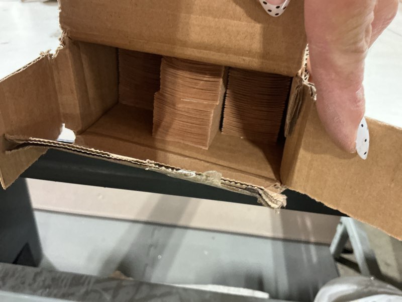 Condition photo showing Good Condition for changshade 6-pack pleated paper temporary shades light filtering cut to size temporary paper blinds for indoor windows of office, bedroom, bathroom, living room, 48" w x 72" h, brown brown 48" x 72"-6pc
