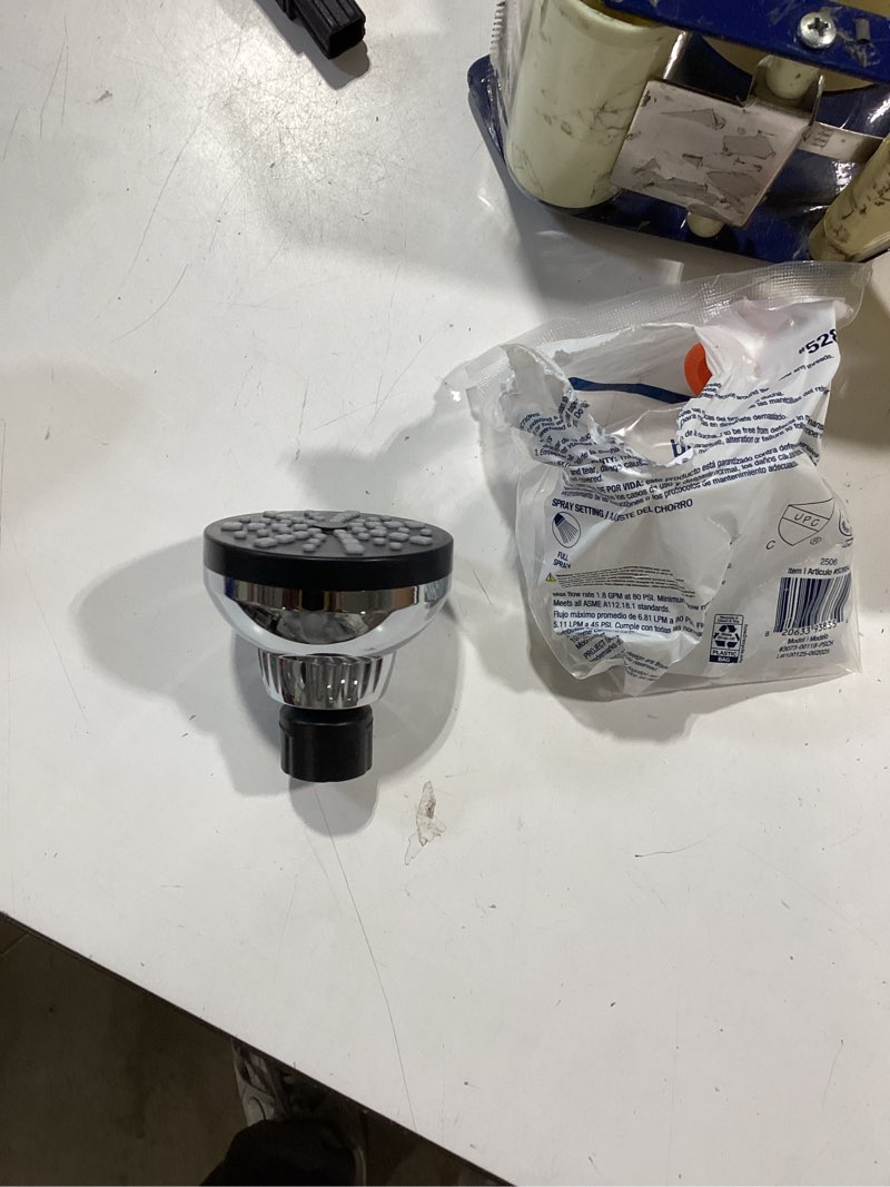 Condition photo showing Good Condition for project source chrome round fixed shower head 1.8-gpm (6.8-lpm)