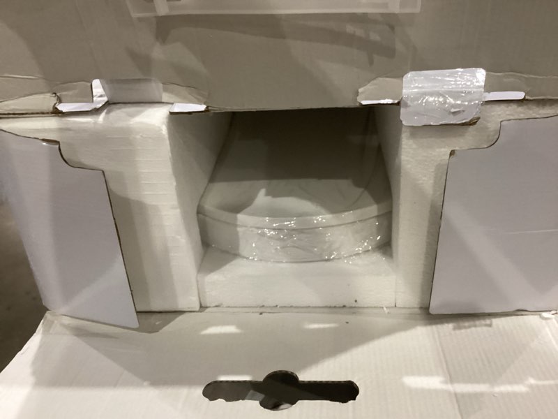 Condition photo showing Good Condition for zingpop heated bidet toilet seat with warm water wash, bubble shield, adjustable temperature, air dryer, electric toilet bidet seat with 4 wash modes & dual lid design foam shield & auto lid & seat