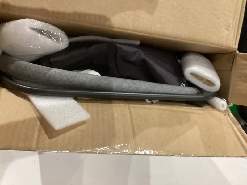 Condition photo showing Good Condition for baby delight alpine deluxe portable bouncer | infant | 0 – 6 months | charcoal tweed classic charcoal tweed