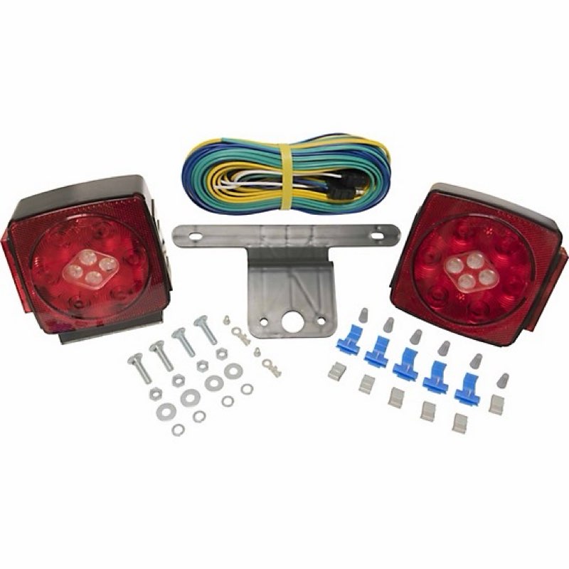 hopkins towing solutions 12v led submersible trailer light kit with integrated backup lights