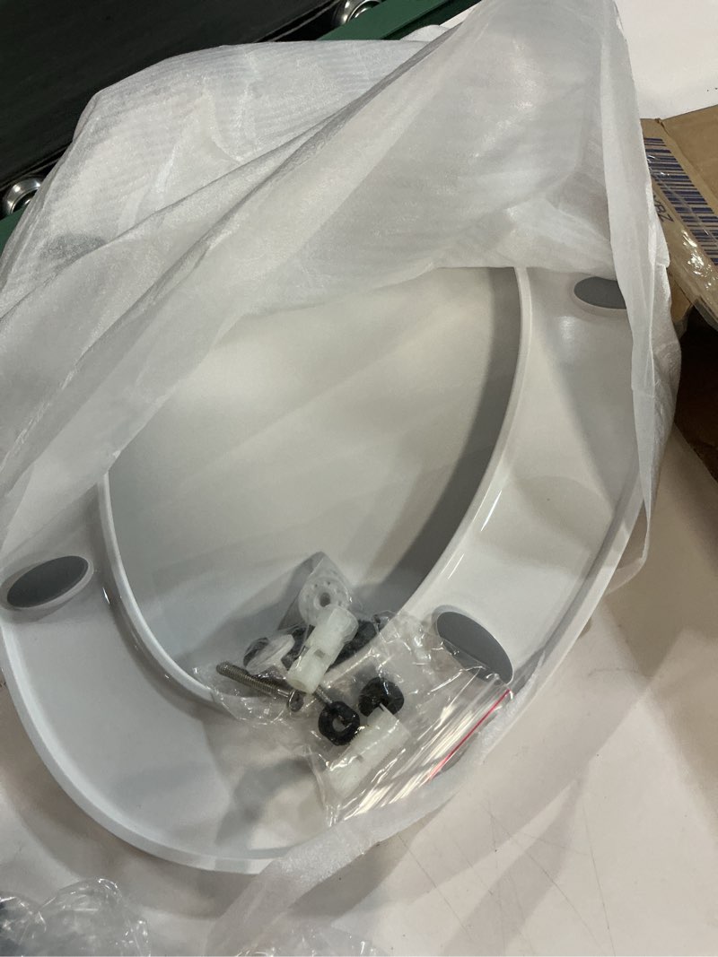 Condition photo showing Good Condition for 1M Family Toilet Seat, Patented Slow Close & Quick Releasing Technology, Anti-Wiggling, Easy to Install and Clean, Standard Elongated with Adult Seat Only (1 Piece) 1 Elongated with Adult Seat Only