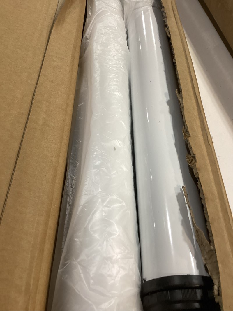 Condition photo showing Good Condition for QLLY 28 inch Adjustable Tall Metal Desk Legs, Office Table Furniture Leg Set, Set of 4 (White) 28 inch White