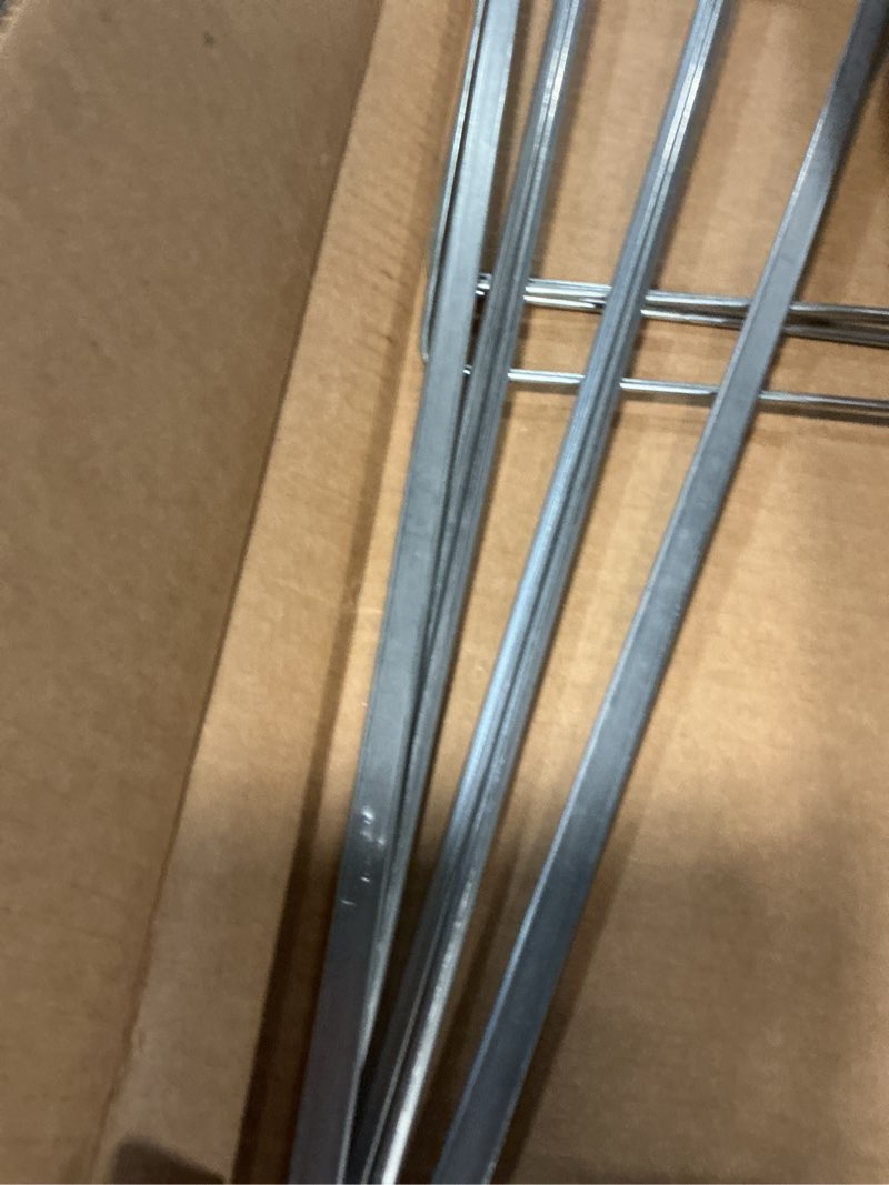 Condition photo showing New/Like New for smead steel hanging file folder frame, letter size, gray, adjustable length 23" to 27", 2 per pack (64872)