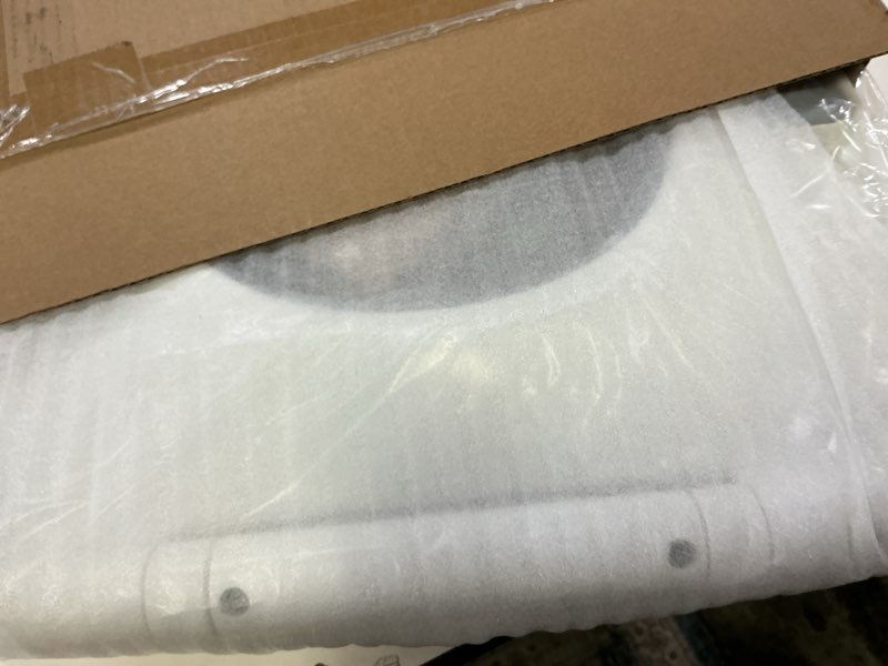 Condition photo showing New/Like New for Elongated Toilet Seat Soft Close with Cover, Oval Toilet Seat Replacement with Non-Slip Toilet Bolts and Bumpers, Compatible with Kohler, American Standard, TOTO, One-Click Release, White 18.5" Elongated with 2 Sets of Bolts