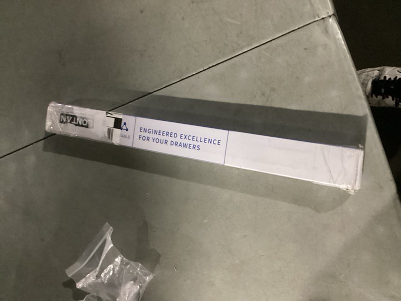 Condition photo showing Good Condition for LONTAN 18 Inch Soft Close Push to Open Heavy Duty Side Mount Drawer Slides, Steel, Silver, 1 Pair, 100 LB Capacity 18 Inch 1