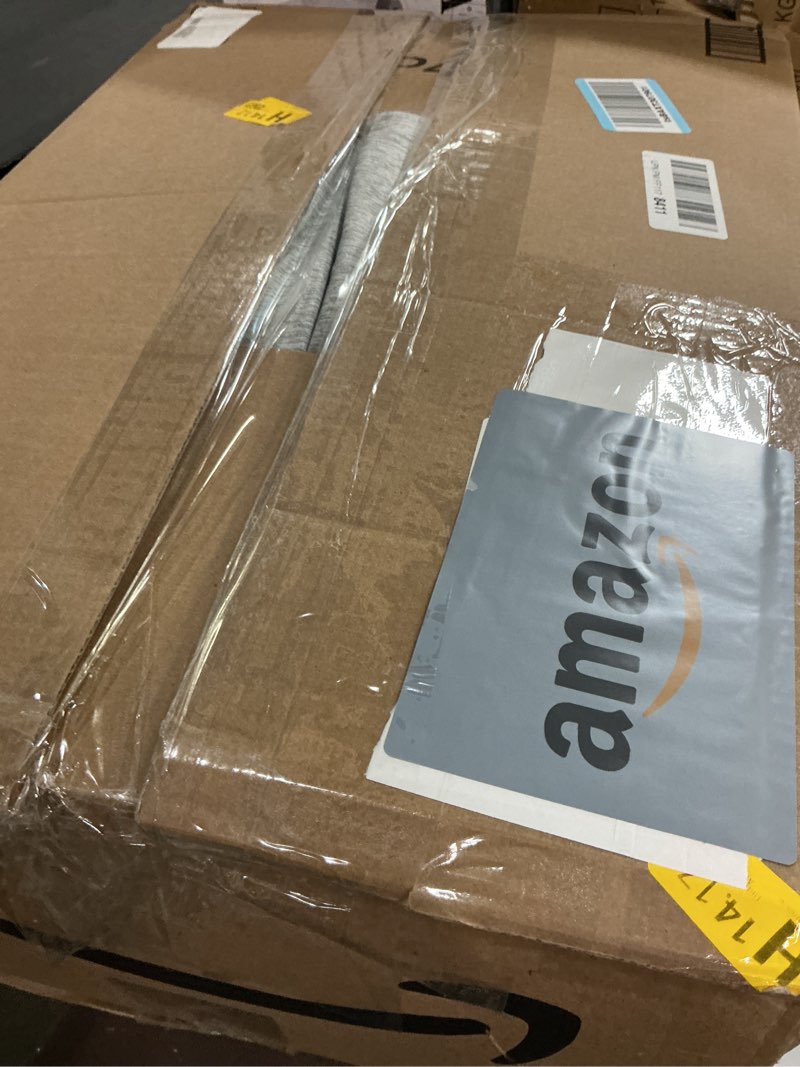 Condition photo showing Good Condition for CozyLux King Size Comforter Set - 3 Pieces Light Grey Soft Luxury Cationic Dyeing Bedding Comforter for All Season, Light Gray Breathable Lightweight Fluffy Bed Set with 1 Comforter and 2 Pillow Shams Light Grey King