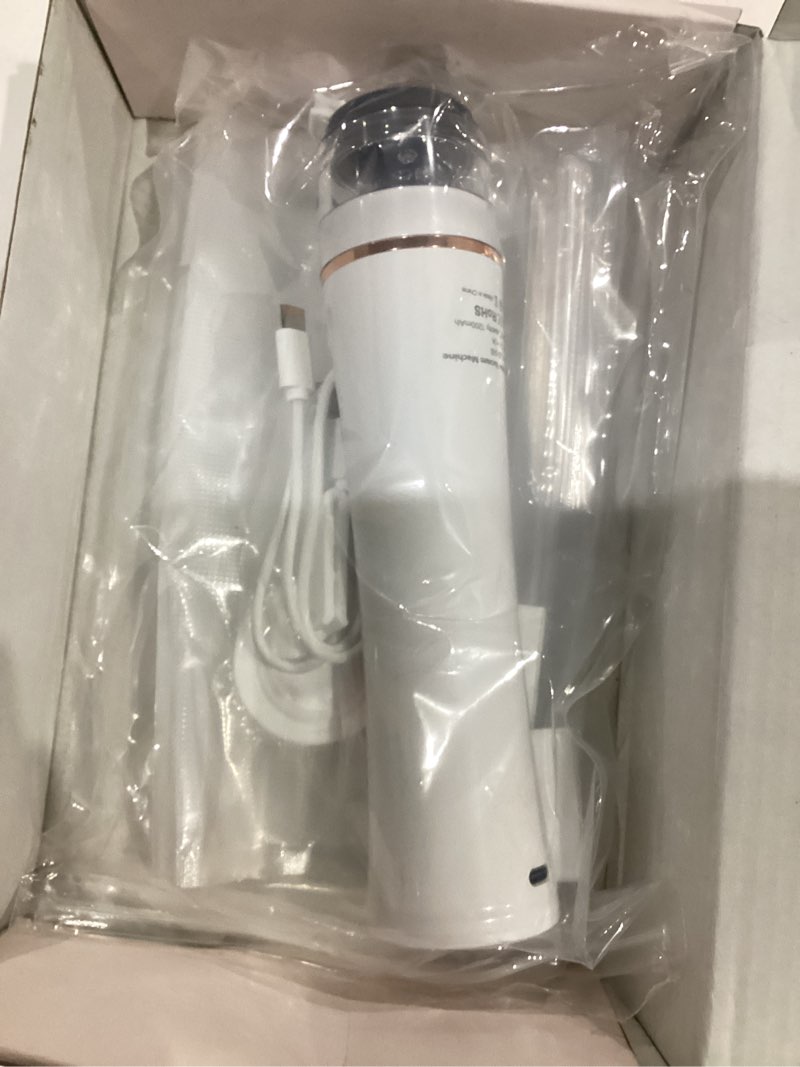 Condition photo showing New/Like New for Compact Vacuum Sealer for Food Sealer: Handheld Portable Vacuum Sealer Machine for Food Storage, Rechargeable Food Vacuum Sealing for Kitchen Travel Fridge Meal Prep, Gifts for Mom, Wife, Chef & Home Small White