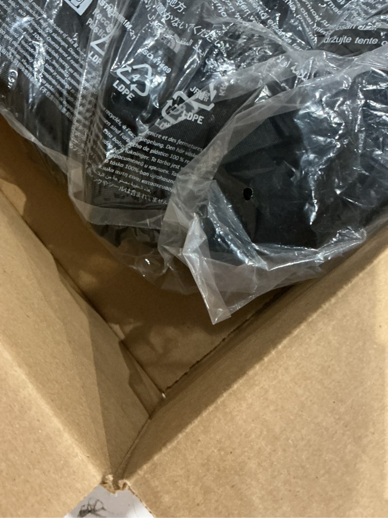 Condition photo showing As Is for face borealis commuter laptop backpack - water repellent, laptop sleeve, large main compartment, tnf black/tnf black-npf, one size one size tnf black/tnf black-npf