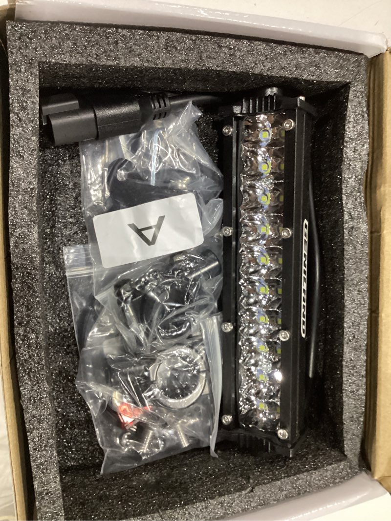 Condition photo showing New/Like New for dirt bike light bar kit, plug-play dirt bike headlight, 7/8” handlebar (battery equipped), dirtbike lightbar, pit bike light bar, for crf110 klx110 klx140 ttr110 raptor 110 drz400