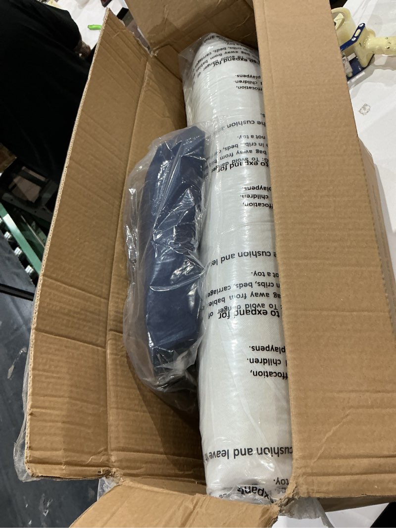 Condition photo showing Good Condition for 24x24 outdoor chair cushions set of 2, waterproof deep seat cushions for patio furniture with removable cover, fade resistant 4'' outdoor seat cushion with ties handle for sofa couch,navy white piping navy+white pipes 24x24x4in-2set