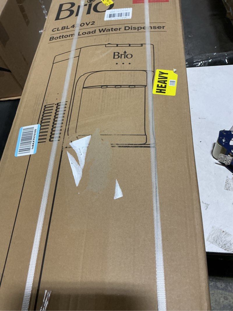 Condition photo showing Good Condition for Brio Bottom Loading Water Cooler Dispenser for 5 Gallon Bottles - 3 Temperatures with Hot, Room & Cold Spouts, Child Safety Lock, LED Display with Empty Bottle Alert, Stainless Steel