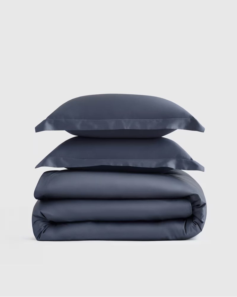 quince signature giza cotton sateen duvet cover set king/cal king