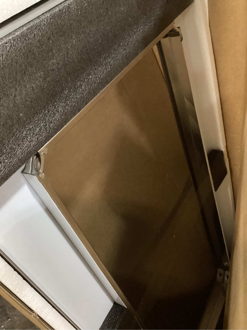 Condition photo showing Good Condition for All-Stainless Steel Prep Table, 24 X 48 Inch, with Rounded-Corner Backsplash and Adjustable Undershelf, Heavy-Duty for Outdoor Use,Restaurants,Hotels,Workshops,Kitchens,Gardens, and Garages 24*48 inches With Backsplash