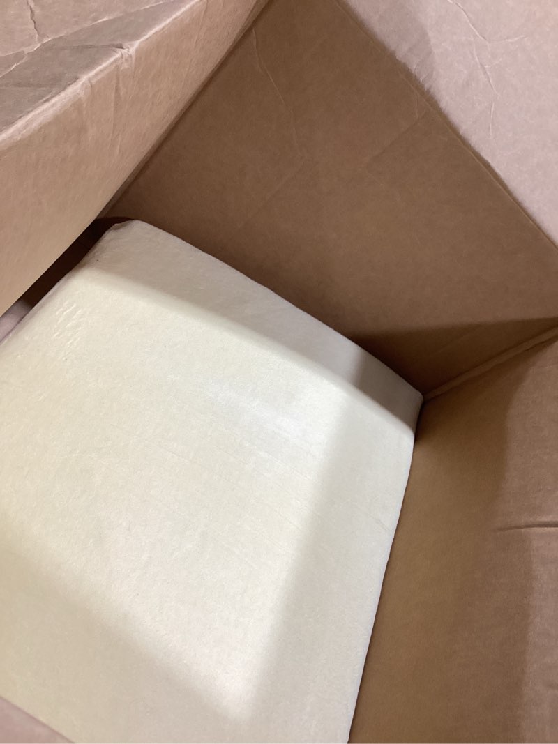 Condition photo showing As Is for Better Sleep Pillow Memory Foam, 3.5" Thick Foam - Patented Arm-Tunnel Design Improves Hand and Arm Circulation - Neck Pain Relief - Perfect Side and Stomach Sleeper Pillow - Bed Pillow, Cream Small Memory Foam Cotton Blend