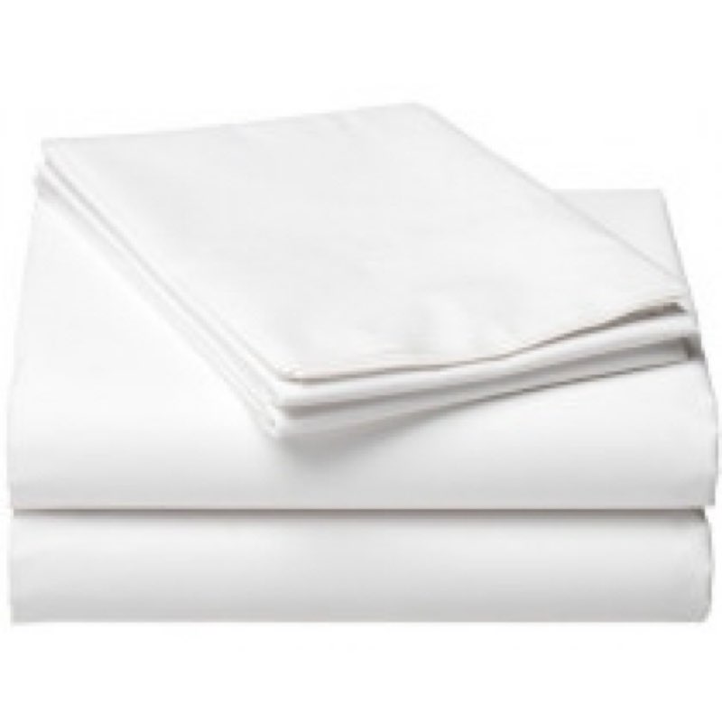 (Similar)White Percale Flat Sheets Size