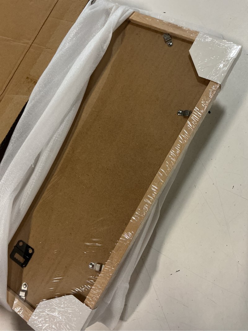 Condition photo showing New/Like New for kinlink 16x16 picture frame, natural square solid wood frames for pictures 12x12 with mat or 16x16 without mat, wall display photo frames natural wood 4 pack natural 16x16