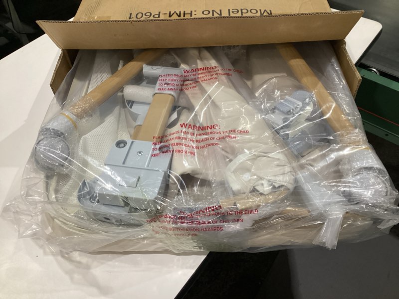 Condition photo showing Good Condition for 3 in 1 Baby Bassinet,Bedside/Rocking Bassinet for Baby,Bedside Crib with Lockable Wheels,Waterproof Mattress,Adjustable 6 Heights,Portable Bassinets Bedside Sleeper for Newborn Infant Light Grey