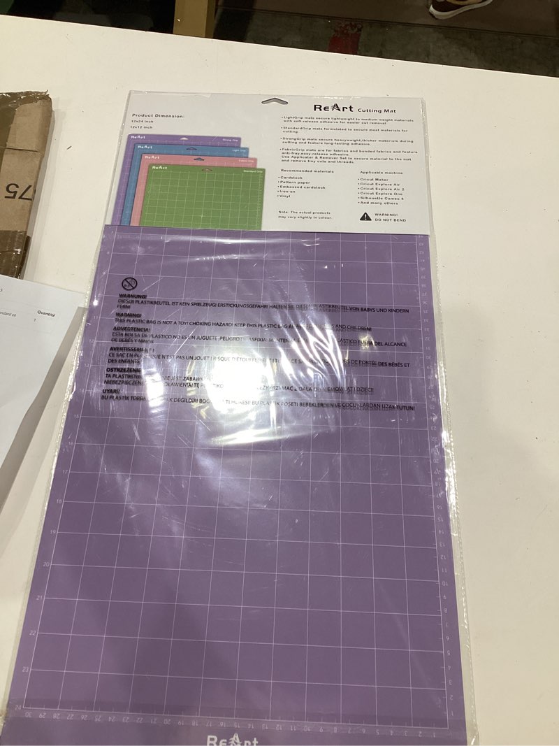 Condition photo showing Good Condition for reart cutting mat variety 12x24 – 3 pack strong standard light, multiple adhesive cut mat replacement variety 3p 12x24