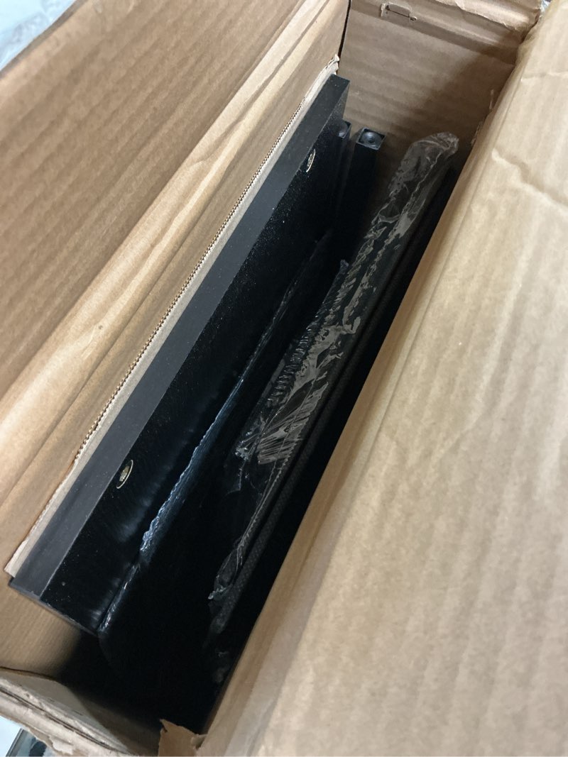 Condition photo showing As Is for SONGMICS Dresser for Bedroom, Chest of Drawers, Steel, MDF, 5 Non-Woven Fabric Drawers, Storage Organizer Unit, Closet, Entryway, Ink Black and Ebony Black ULGS322B01S Ink Black + Ebony Black 11.8"D x 38.9"W x 20.6"H (5 Drawers)