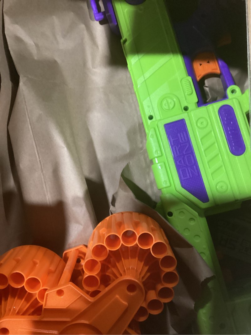 Condition photo showing As Is for (No darts)DART ZONE Savage Spin Semi-Auto Foam Dart Blaster – 45-Dart Triple-Drum Motorized Foam – NERF Dart Compatible Soft Bullet Toy Gun for Kids w. 90 Darts – AKA Adventure Force Gun – 80 ft Range Commando Series