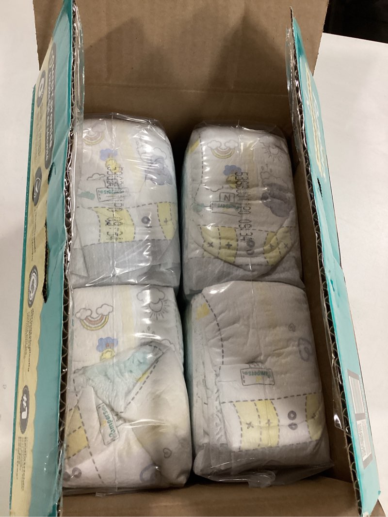 Condition photo showing New/Like New for Pampers Swaddlers Diapers, Size 0 (up to 10 lbs), 84 Count, Absorbent, Keeps Baby Dry and Comfortable, Skin Safe Disposable Baby Diaper (Packaging May Vary) Newborn 84