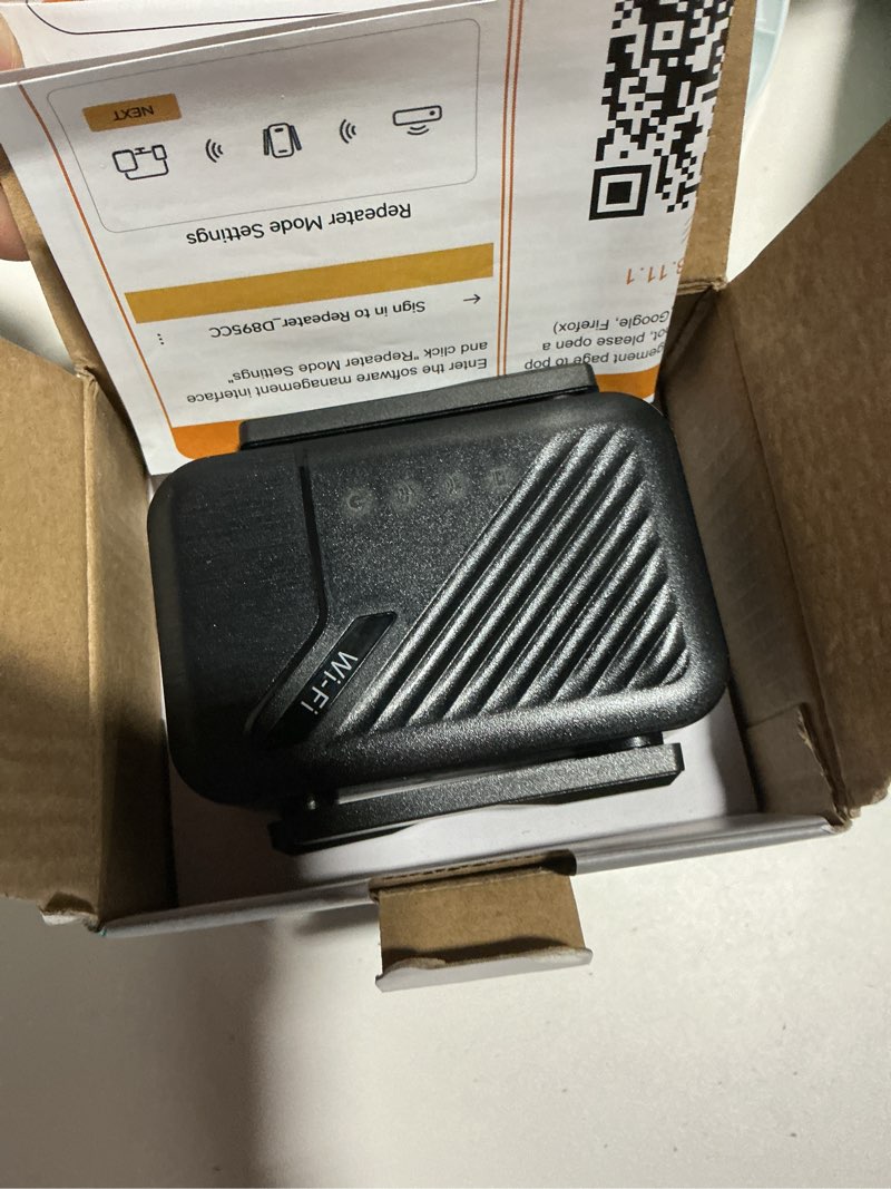 Condition photo showing Good Condition for 2026 best wifi extender signal booster, covers up to 13389 sq.ft, wireless internet repeater for home, easy setup, long range routers amplifier with ethernet port, supports most network devices black
