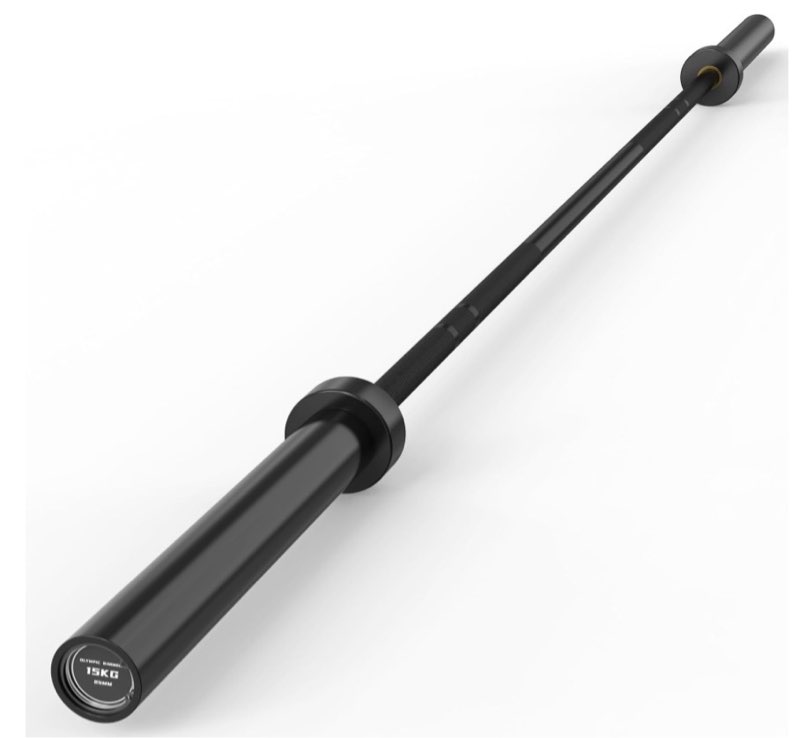 Black barbell bar