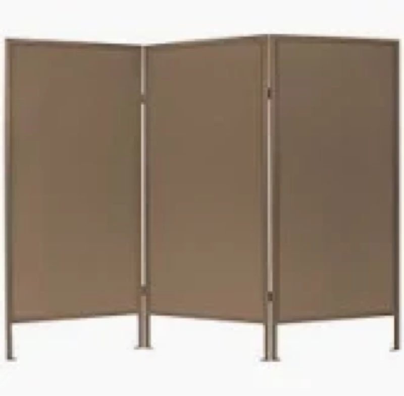 Ws-180-brown folding outdoor privacy screen 