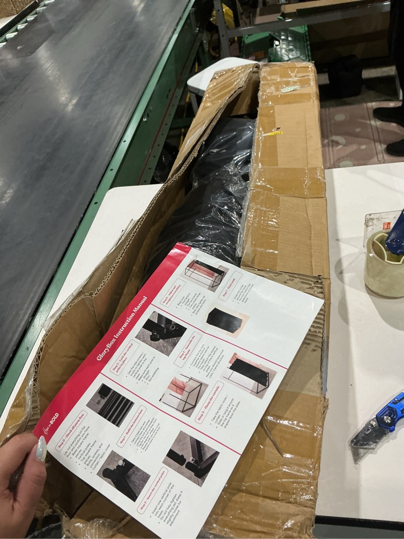 Condition photo showing As Is for glorybox glory hole wall booth - gloryhole kit doorway- portable glory hole kit - temporary wall partition with hole - mounts in 1 minute